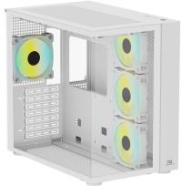 POWERBOOST PB-SS02W Sea View USB 3.0, ATX 7 x ARGB Fanlı, Beyaz AKVARYUM Kasa - 4